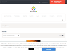 Tablet Screenshot of physiobox.com